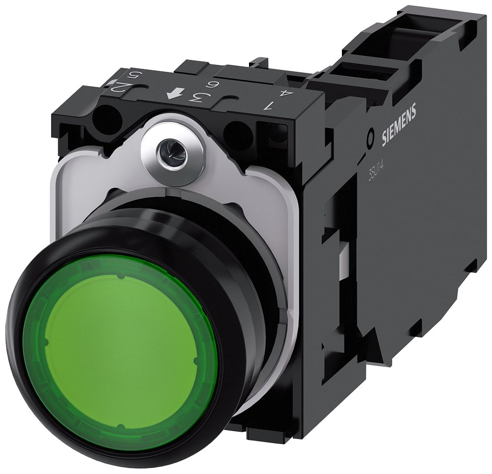 SIEMENS - SIE3SU11020AB401FA0 PULS.LUM.MOMENT.PLAST.VER 1NO+1NC 24V VI