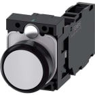 SIEMENS - SIE3SU11000AB801FA0 Pulsante, 22 mm, rotondo, in plastica, colore grigio, bottone, 1NO+1NC