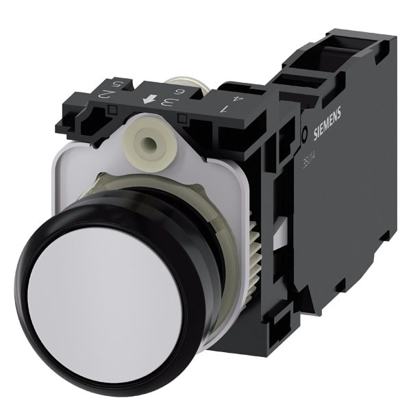 SIEMENS SIE3SU11000AB801FA0 PULS. MOMENT.PLAST.GRIG 1NO+1NC VITE