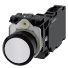 SIEMENS - SIE3SU11000AB601FA0 PULS. MOMENT.PLAST.BIANC 1NO+1NC VITE