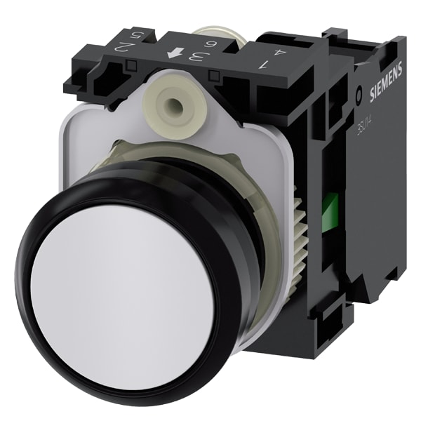 SIEMENS SIE3SU11000AB601BA0 PULS. PIATTO BIANCO 1NA