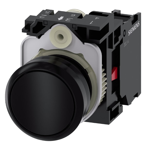 SIEMENS SIE3SU11000AB101CA0 PULS. PIATTO NERO 1NC