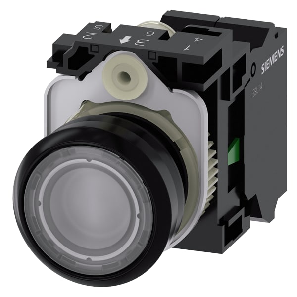 SIEMENS SIE3SU11020AB703BA0 PULS.LUM. TRASP.MOLLA LED 24V UC 1NA