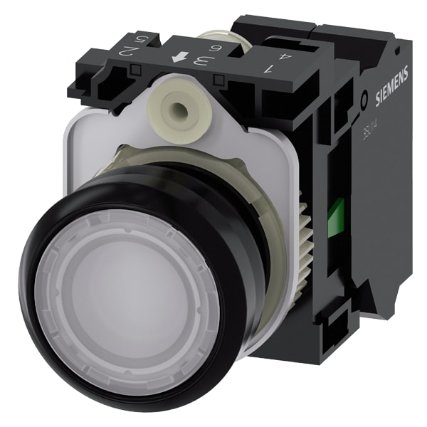 SIEMENS SIE3SU11060AB603BA0 PULS.LUM.PIATTO BIANCO MOLLA 230V AC 1NA