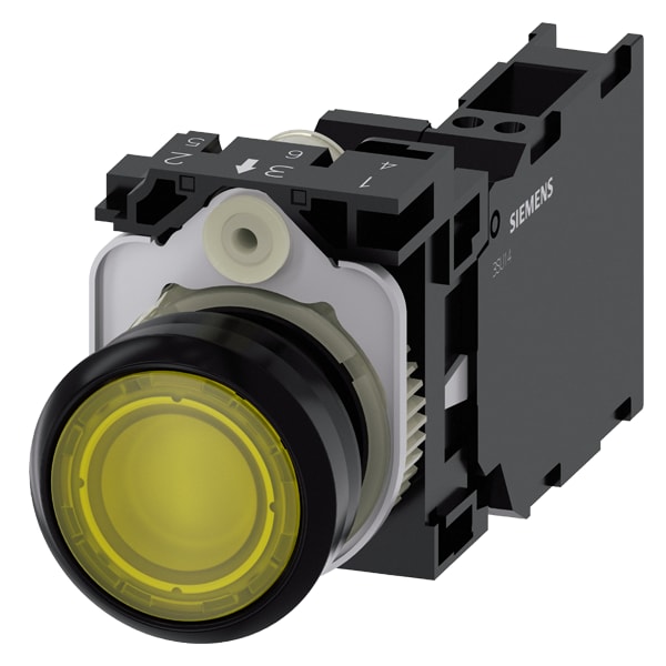 SIEMENS SIE3SU11030AB303FA0 PULS.LUM.PLAST.GIAL.MOMENT 1NO+1NC LED11
