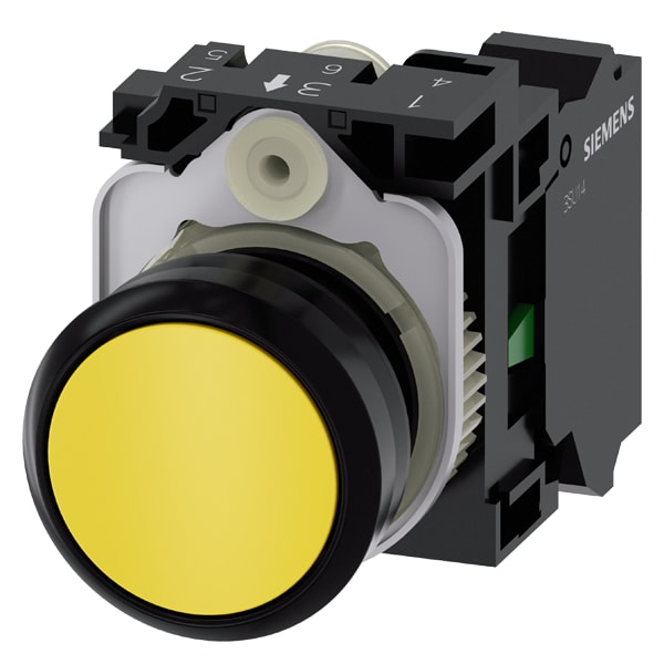SIEMENS SIE3SU11000AB303BA0 PULS. PIATTO GIALLO MOLLA 1NA