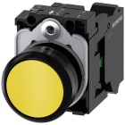 SIEMENS - SIE3SU11000AB303BA0 Pulsante, 22 mm, rotondo, in plastica, colore giallo, bottone, 1NO