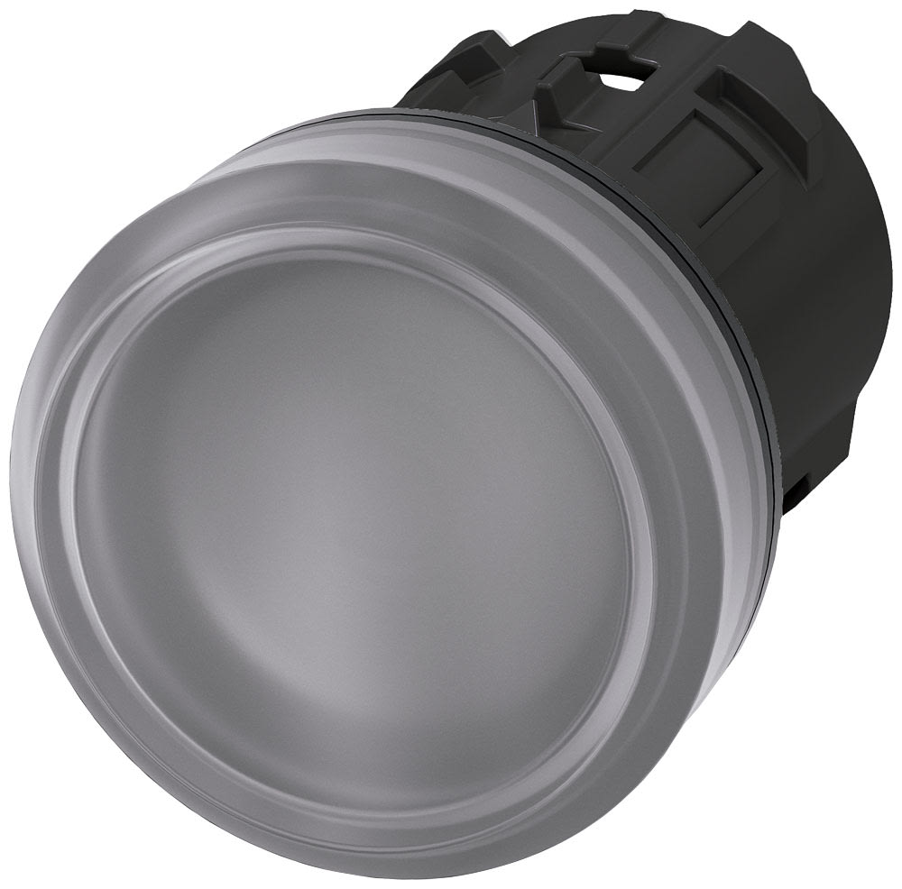 SIEMENS - SIE3SU10016AA700AA0 Indicatore luminoso, 22 mm, rotondo, in plastica, trasparente, gemma, liscia