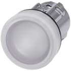 SIEMENS - SIE3SU10516AA600AA0 Indicatore luminoso, 22 mm, rotondo, in metallo lucido, colore bianco, gemma, liscia