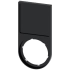 SIEMENS - SIE3SU19000AJ100AA0 Portatarghetta, piatto, arrotondato in basso, colore nero, per targhetta identificativa 27 x 27 mm