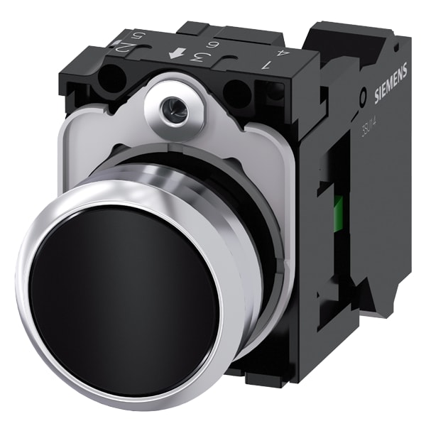 SIEMENS SIE3SU11500AB103BA0 PULS. PIATTO NERO MOLLA 1NA