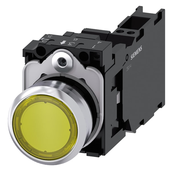 SIEMENS SIE3SU11530AB303FA0 PULS.LUM.MET.GIAL MOMENT 1NO+1NC LED110V