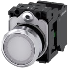 SIEMENS - SIE3SU11520AB603BA0 PULS.LUM. BIANCO MOLLA LED 24VUC 1NA