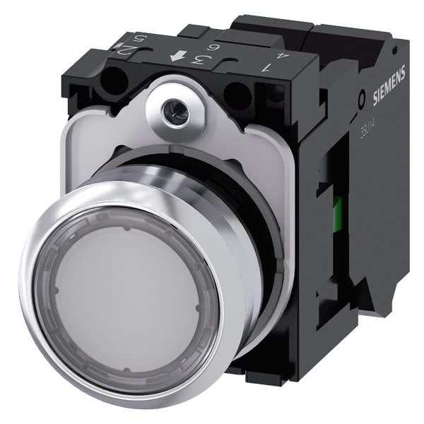 SIEMENS SIE3SU11560AB703BA0 PULS.LUM.PIATTO TRASP.MOLLA 230V AC 1NA