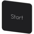 SIEMENS - SIE3SU19000AF160DT0 Targhetta identificativa 22 x 22 mm, colore nero, iscrizione: Start