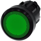 SIEMENS - SIE3SU10010AB400AA0 Pulsante, illuminato, 22 mm, rotondo, in plastica, colore verde, bottone