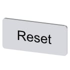 SIEMENS - SIE3SU19000AC810DU0 TARGH.ADES. ARG. 12,5X27MM SCRIT. RESET