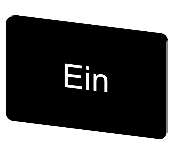 SIEMENS SIE3SU19000AD160AB0 TARGH.ADES. NERA 17,5X27MM SCRIT. EIN