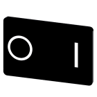 SIEMENS - SIE3SU19000AD160QG0 TARGH.ADES. NERA 17,5X27MM SIMB O I