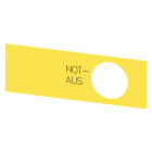 SIEMENS - SIE3SU19000BE310AS0 TARGH.ADESIVA GIALLA NOT-AUS