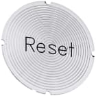 SIEMENS - SIE3SU19000AB710DU0 Inserto piatto per pulsante luminoso, rotondo, colore opalescente, iscrizione: Reset