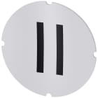 SIEMENS - SIE3SU19000AB710QC0 Inserto piatto per pulsante luminoso, rotondo, colore opalescente, simbolo: II*