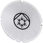 SIEMENS - SIE3SU19000AB710RE0 Inserto piatto per pulsante luminoso, rotondo, colore opalescente, simbolo: Pompa refrigerante