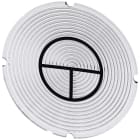 SIEMENS - SIE3SU19000AB710RN0 Inserto piatto per pulsante luminoso, rotondo, colore opalescente, simbolo: ON-OFF ad impulso