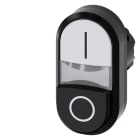 SIEMENS - SIE3SU10013BB610AK0 PULS.LUM.DOPPIO BIANC-SPORG NERO I-O