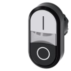 SIEMENS - SIE3SU10003AB610AK0 PULS. DOPPIO PIATTO BIANCO-NERO I-O