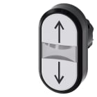 SIEMENS - SIE3SU10003AB660AN0 PULSANTE DOPPIO PIATTO BIANCO-BIANCO ?-?