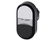 SIEMENS - SIE3SU10013AB610AA0 PULS.LUM.DOPPIO PIATTO BIANCO-NERO