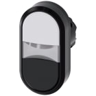 SIEMENS - SIE3SU10013AB610AA0 PULS.LUM.DOPPIO PIATTO BIANCO-NERO