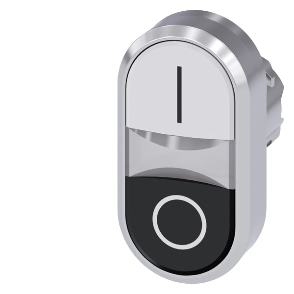 SIEMENS SIE3SU10503AB610AK0 PULS. DOPPIO PIATTO BIANCO-NERO I-O
