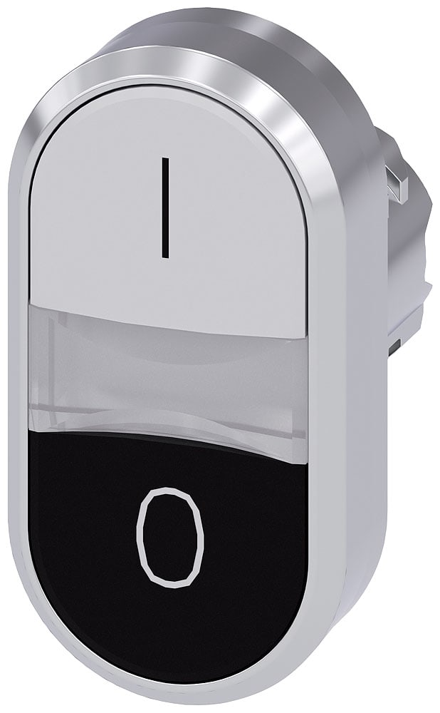 SIEMENS - SIE3SU10503AB610AK0 PULS. DOPPIO PIATTO BIANCO-NERO I-O