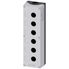 SIEMENS - SIE3SU18060AA000AB1 Pulsantiera per dispositivi di comando, 22 mm, rotondi, in plastica, colore grigio, 6 punti di comando