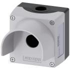 SIEMENS - SIE3SU18510AA000AC1 Pulsantiera per dispositivi di comando, 22 mm, rotondi, in metallo, colore grigio, 1 punto di comando