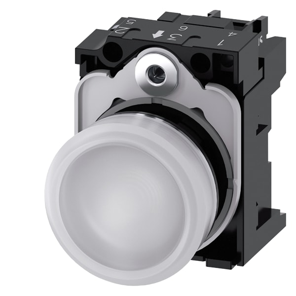 SIEMENS SIE3SU11526AA601AA0 IND.LUM.BIANCO LENTE LISCIA LED 24V UC