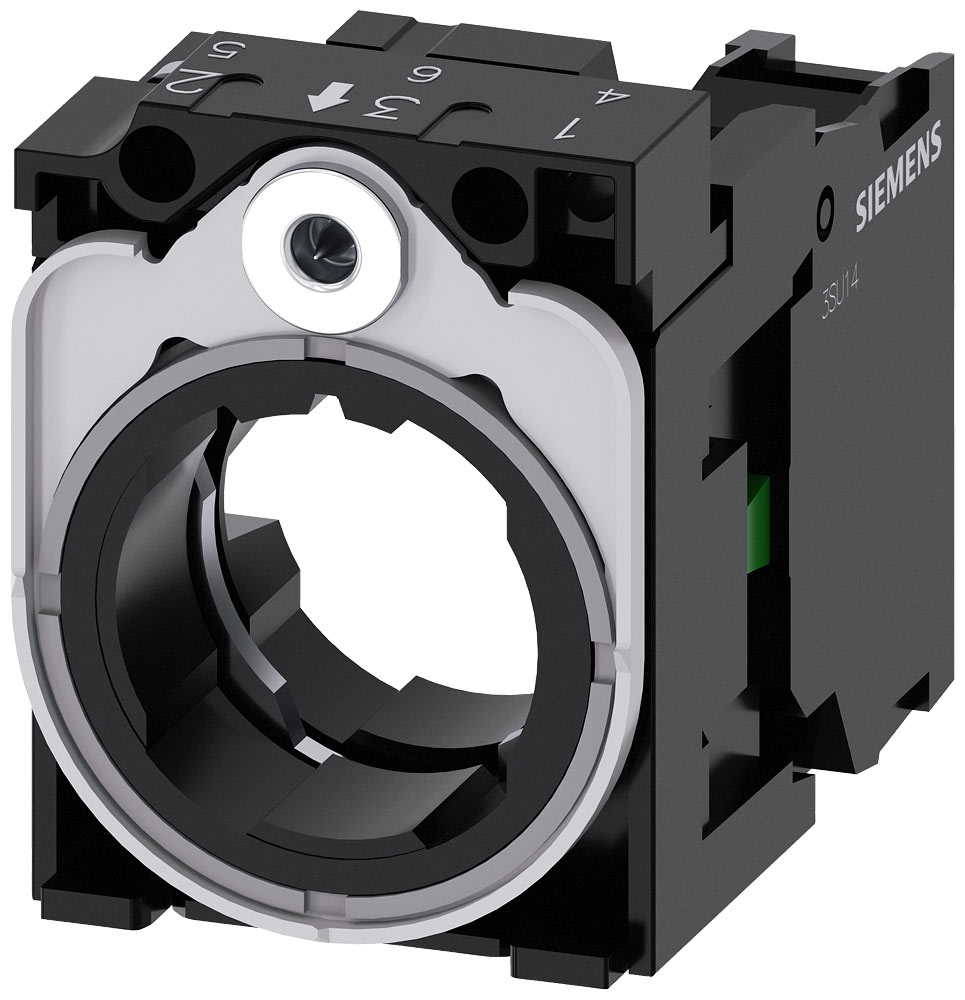 SIEMENS - SIE3SU15501AA101BA0 Supporto per 3 moduli, in metallo, 1NO