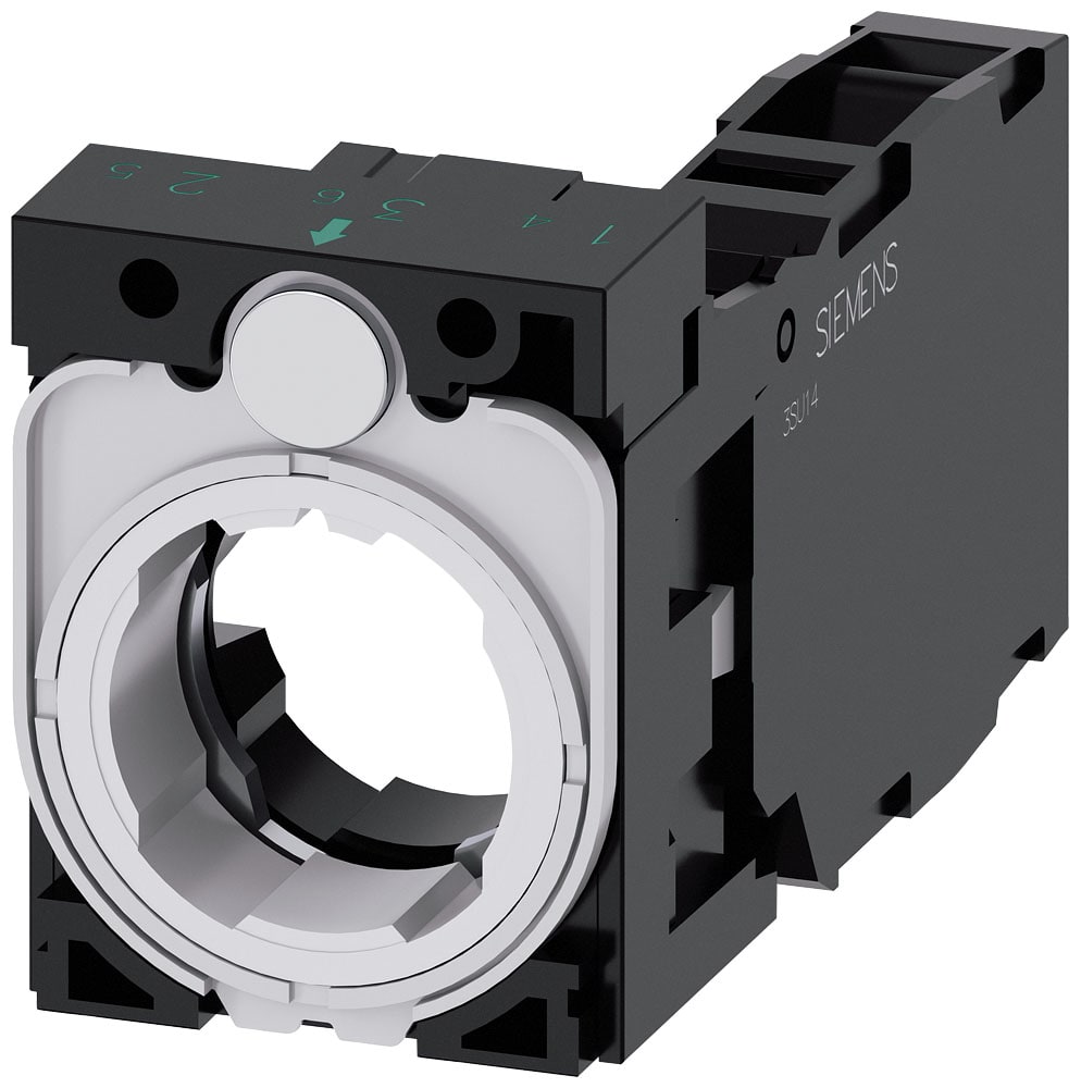 SIEMENS - SIE3SU15001AA101FA0 Supporto per 3 moduli, 1NO+1NC