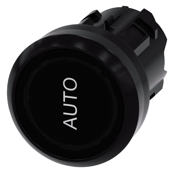 SIEMENS SIE3SU10010AB100AQ0 PULS. PIATTO LUM.NERO SCRITTA AUTO