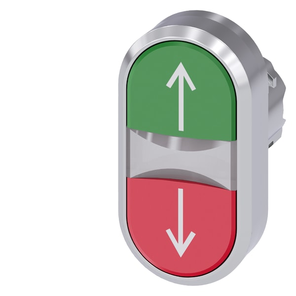 SIEMENS SIE3SU10513AB420AN0 PULS.LUM.DOPPIO PIATTO VERDE-ROSSO ?-?