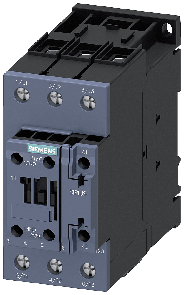 SIEMENS SIE3RT20351AL201AA0 CONT.,AC3:18.5KW 1NO+1NC 230V AC 50/60HZ