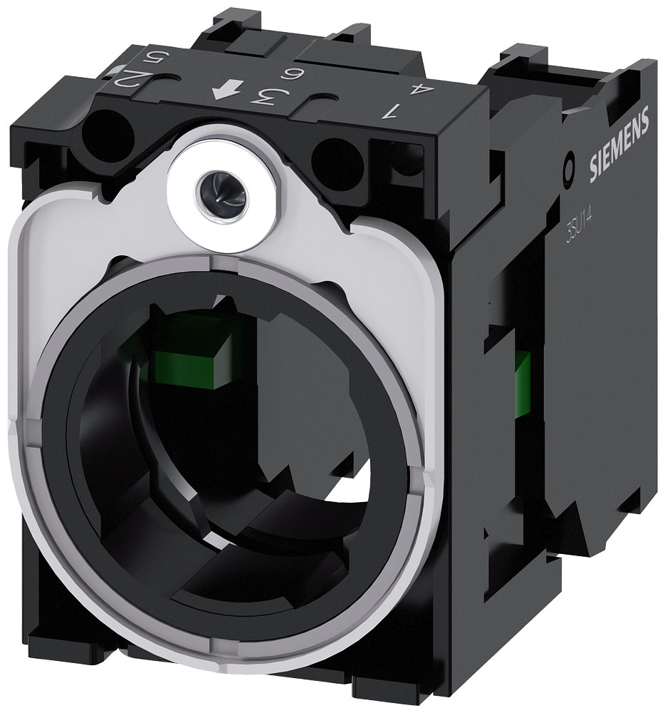 SIEMENS - SIE3SU15501AA101NA0 Supporto per 3 moduli, in metallo, 1NO, 1NO