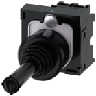 SIEMENS - SIE3SU11007AD101NA0 Manipolatore joystick, 22 mm, rotondo, in plastica, colore nero, verticale, 1NO, 1NO