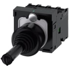 SIEMENS - SIE3SU11007AF101QA0 Manipolatore joystick, 22 mm, rotondo, in plastica, colore nero, con blocco, 1NO, 1NO, 1NO, 1NO