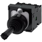 SIEMENS - SIE3SU11007AE101QA0 Manipolatore joystick, 22 mm, rotondo, in plastica, colore nero, permanente, 1NO, 1NO, 1NO, 1NO