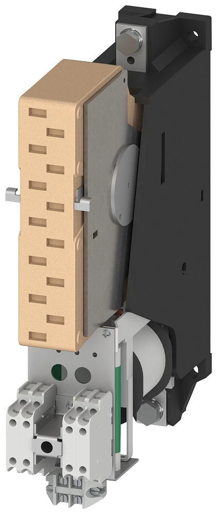 SIEMENS - SIE3TC74140EB Contattore gr. costr. 12, a 1 polo DC-3 e 5, 400 A, blocchetto di contatti ausiliari 4NO+4NC, comando in AC