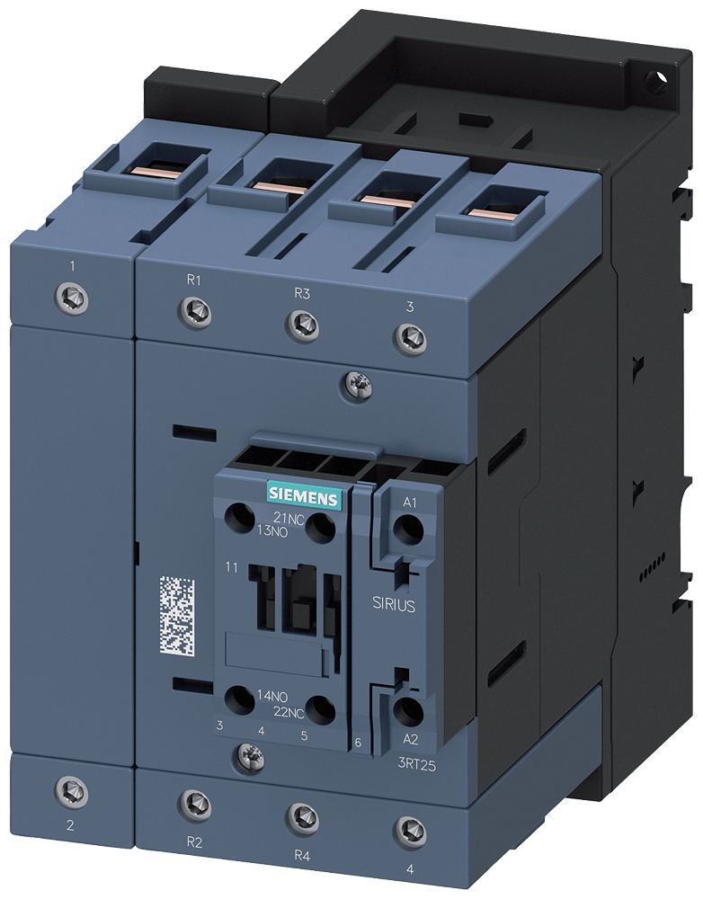SIEMENS - SIE3RT25441AP00 Contattore, S3, a 4 poli, 2NO+2NC, AC-3, 30 kW/400 V, AC 230 V 50 Hz, morsetti a vite