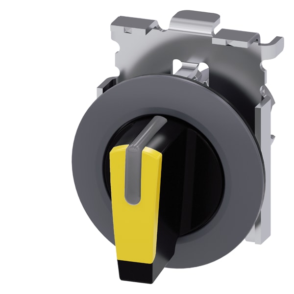 SIEMENS SIE3SU10622DL300AA0 SEL.LUM 30MM LEVA GIALLO 3POS MANT